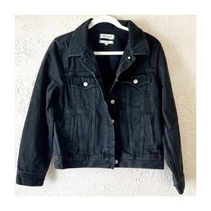EUC Classic Madewell Black Denim Jacket in Lunar